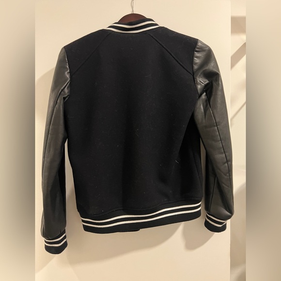 Zara faux leather varsity bomber jacket - Picture 2 of 4
